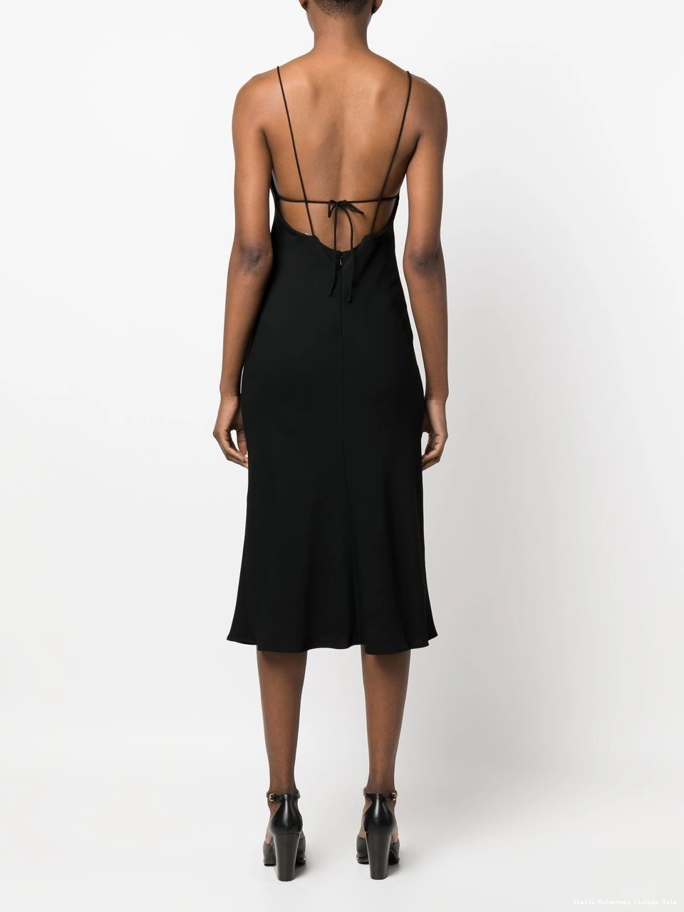 Affordable Stella Women midi silk compact McCartney dress crepe 0709